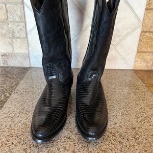 Men's Black Western Boots